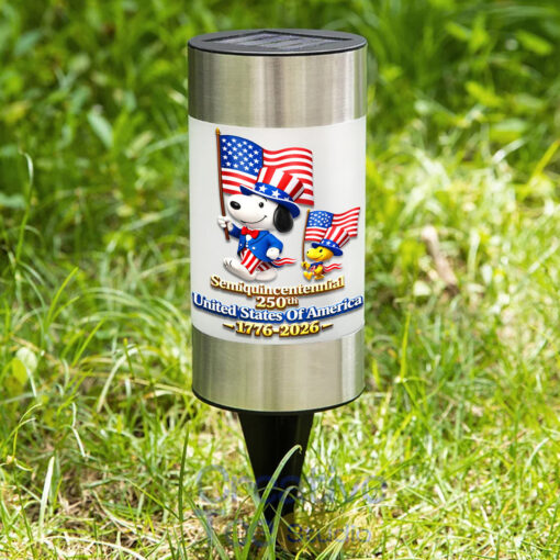 Snoopy x USA 250th Anniversary Premium Waterproof Solar Garden