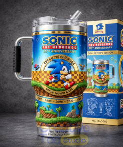Sonic The Hedgehog 35th Anniversary YETI Tumbler