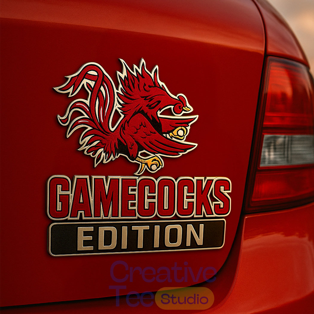 South Carolina Gamecocks Custom Car Name Badge South Carolina Gamecocks Custom Car Name Badge