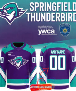 Springfield Thunderbirds 2026 Purple Warm-up Hockey Jersey