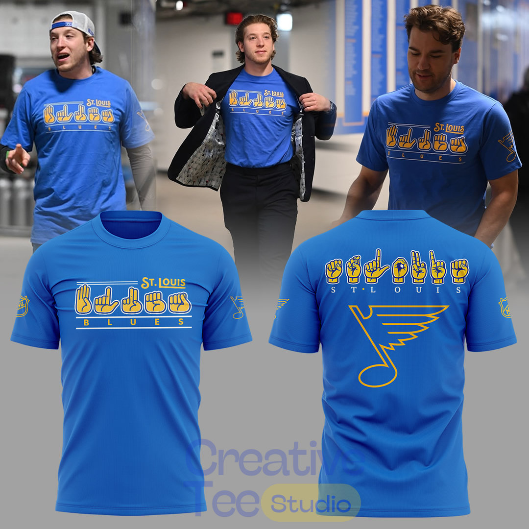 St. Louis Blues x ASL Awareness Night T-Shirt St. Louis Blues x ASL Awareness Night T-Shirt