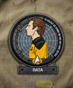 Star Trek Lt. Commander Data Embroidered Iron-On Patch