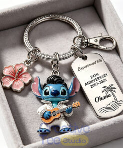 Stitch 24th Anniversary Collector Keychain