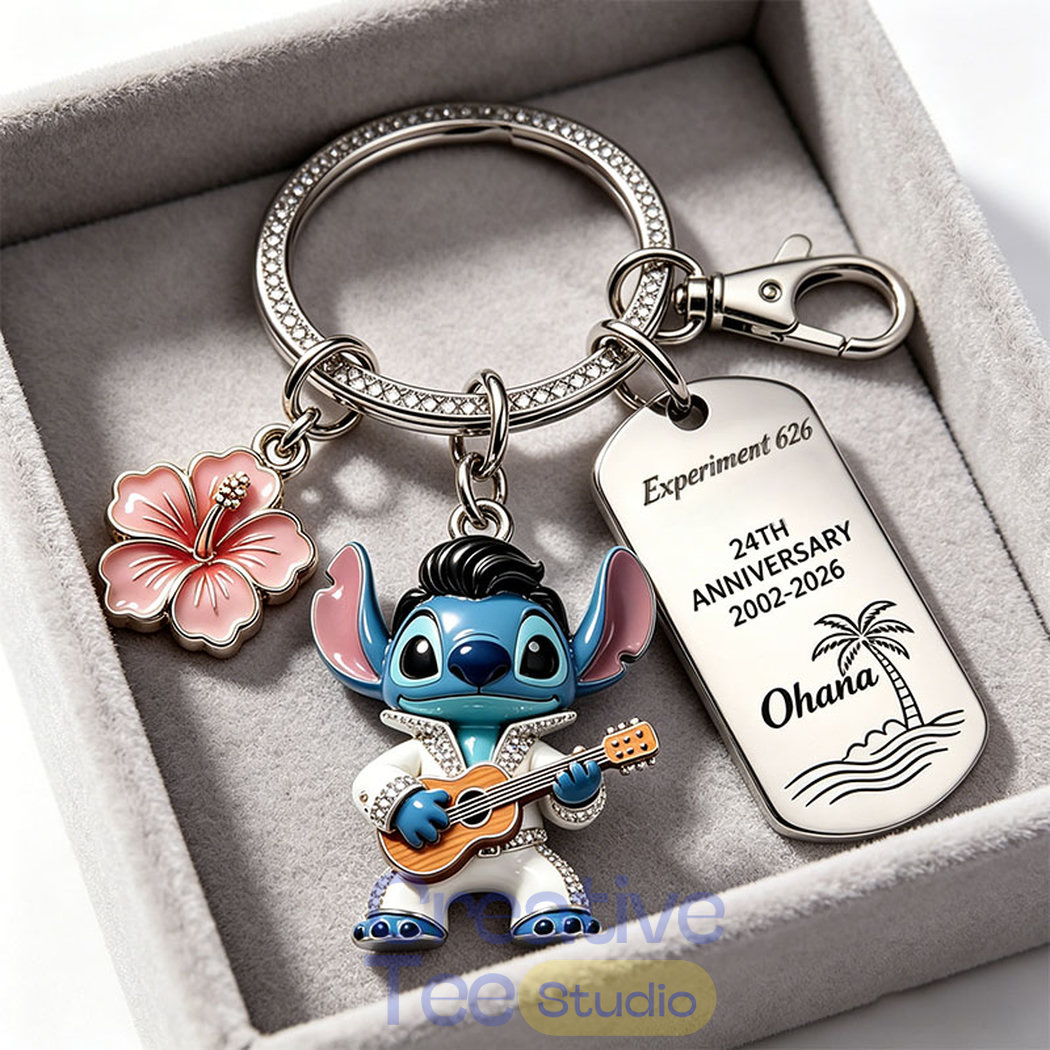 Stitch 24th Anniversary Collector Keychain Stitch 24th Anniversary Collector Keychain