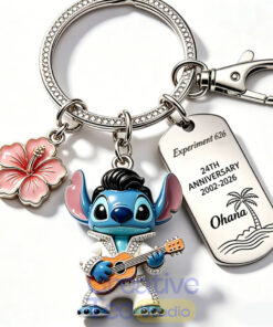Stitch 24th Anniversary Collector Keychain