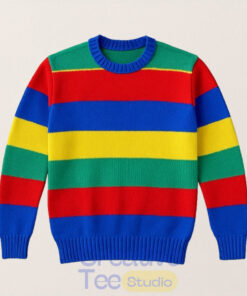 Stranger Things Season 5 Jake Connelly Striped Ugly Sweater