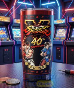 Street Fighter 40th Anniversary Arcade Battle Tumbler