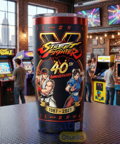 Street Fighter 40th Anniversary Arcade Battle Tumbler