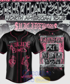 Suicideboys Greyday 2026 North American Tour Baseball Jersey Suicideboys Greyday 2026 North American Tour Baseball Jersey