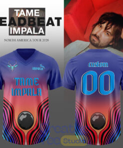 TAME IMPALA DEADBEAT 2026 Tour Custom Football Jersey