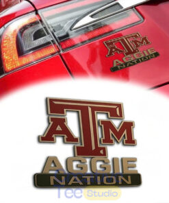 Texas A&M Aggies Custom Car Name Badge