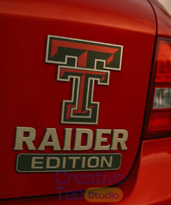 Texas Tech Red Raiders Custom Car Name Badge Texas Tech Red Raiders Custom Car Name Badge