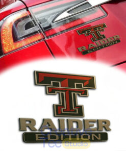 Texas Tech Red Raiders Custom Car Name Badge