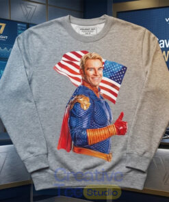 The Boys Season 5 Jack Quaid Homlander Freedom Grey Sweatshirt