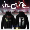 The Cure Classic Alt Band Silhouette Double-Sided Black Tee Hoodie