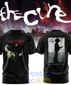 The Cure Classic Alt Band Silhouette Double-Sided Black Tee Hoodie