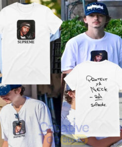 Timothee Chalamet Supreme Wu Tang Protect Ya Neck Rza T-Shirt