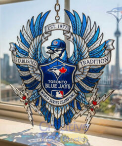 Toronto Blue Jays World Series Champions Premium Suncatcher Home Decor