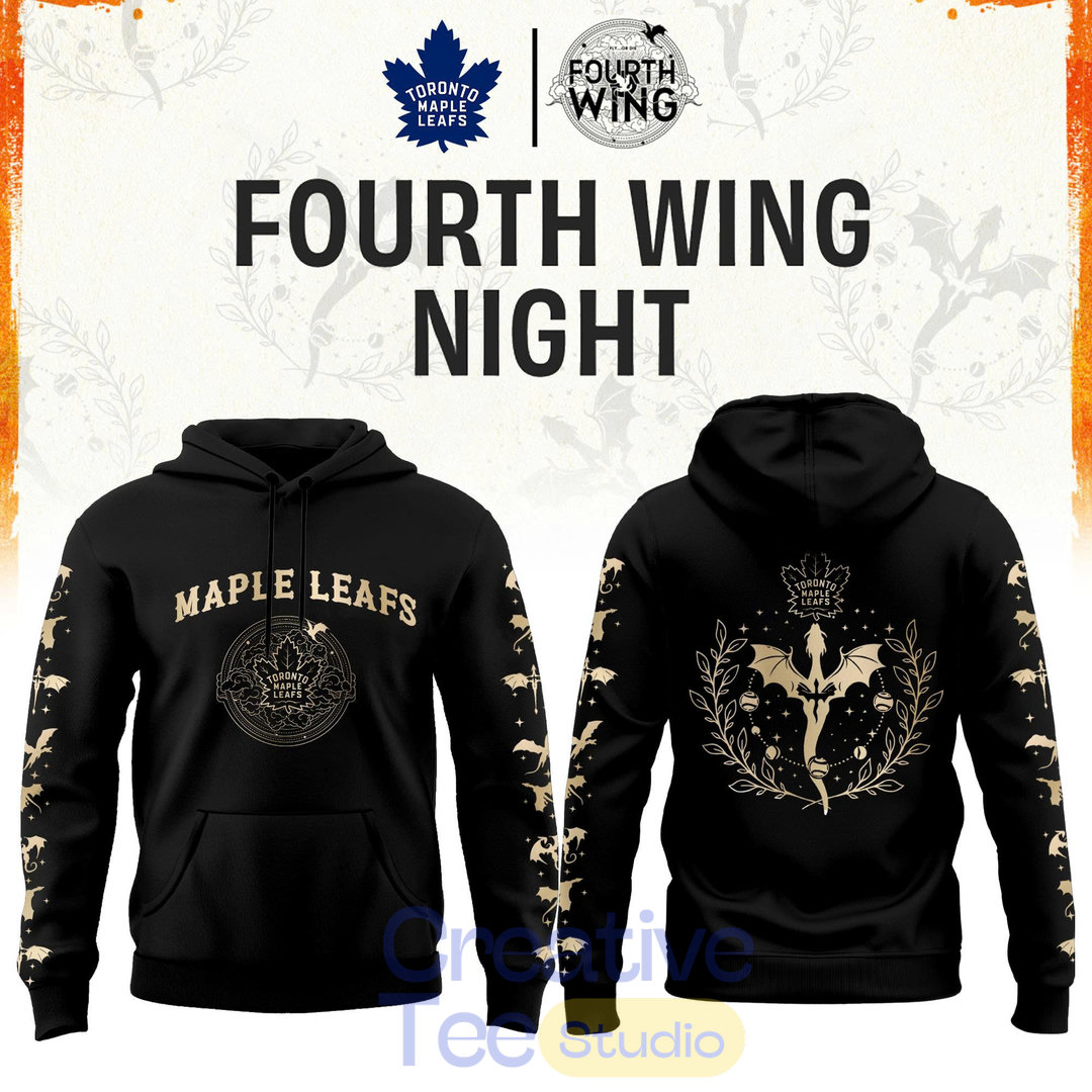 Toronto Maple Leafs Fourth Wings Night Limited Edition Hoodie Toronto Maple Leafs Fourth Wings Night Limited Edition Hoodie