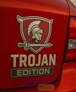 Troy Trojans Custom Car Name Badge Troy Trojans Custom Car Name Badge