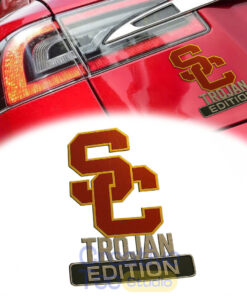 USC Trojans Custom Car Name Badge
