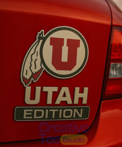 Utah Utes Custom Car Name Badge Utah Utes Custom Car Name Badge