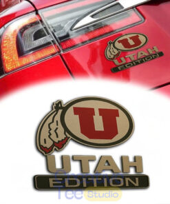 Utah Utes Custom Car Name Badge