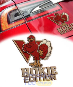Virginia Tech Hokies Custom Car Name Badge