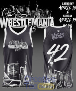 WWE Wrestlemania 42 Vegas Special Basketball Jersey