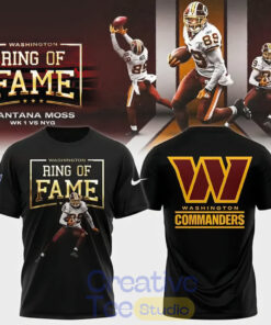Washington Commanders Santana Moss Ring of Fame Edition T-Shirt