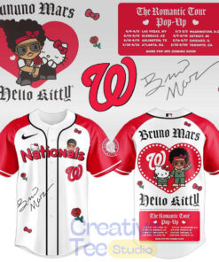 Washington Nationals x Bruno Mars Hello Kitty 2026 Baseball Jersey