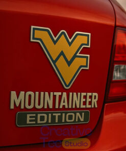 West Virginia Mountaineers Custom Car Name Badge West Virginia Mountaineers Custom Car Name Badge