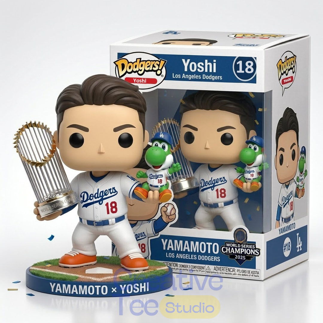 Yamamoto × Yoshi LA Dodgers World Champions Series Collectible Pop! Figure Yamamoto × Yoshi LA Dodgers World Champions Series Collectible Pop! Figure