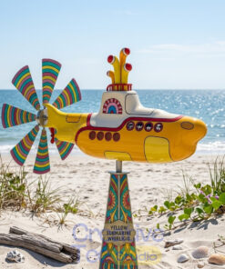 Yellow Submarine Garden Wind Spinner