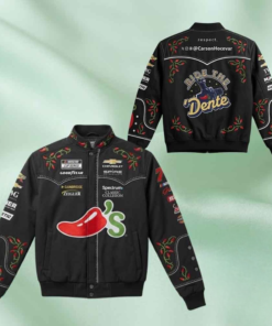 Carson Hocevar Chili’s “Ride The ‘Dente” NASCAR Special Bomber Jacket