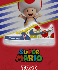 Super Mario ‘Toad’ Limited Edition Air Force 1 Shoes