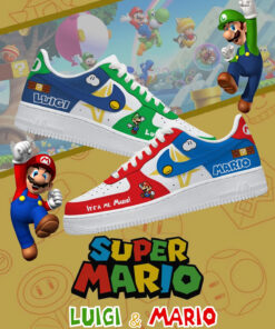 Super Mario ‘Luigi & Mario’ Limited Edition Air Force 1 Shoes