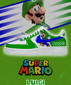 Super Mario ‘Luigi’ Limited Edition Air Force 1 Shoes