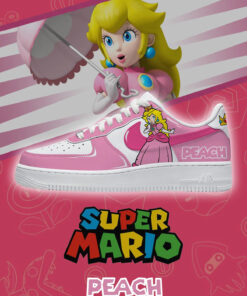 Super Mario ‘Peach’ Limited Edition Air Force 1 Shoes