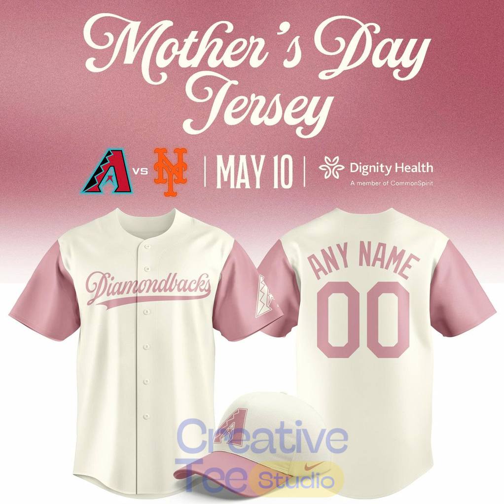 Arizona Diamondbacks 2026 Mother's Day Custom Baseball Jersey Arizona Diamondbacks 2026 Mother's Day Custom Baseball Jersey
