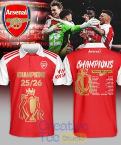 Arsenal 2026 Premier League Champions Polo Shirt