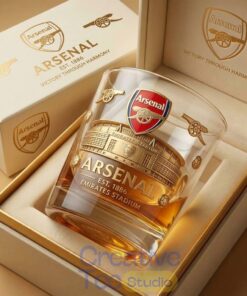 Arsenal Emirates Golden Stadium Commemorative Whiskey Glass