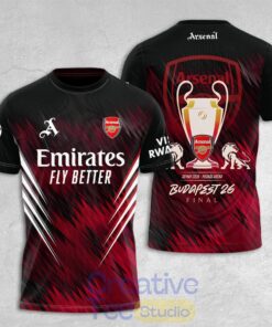 Arsenal F.C Champions League Budapest Final 2026 Tee Hoodie