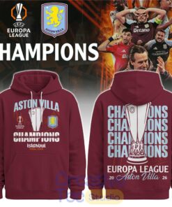 Aston Villa Europa League Champions 2026 Hoodie