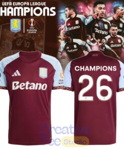 Aston Villa Europa League Champions 2026 Limited Edition Soccer Jersey