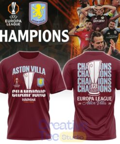 Aston Villa Europa League Champions 2026 T-Shirt
