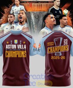 Aston Villa — Europa League Champions Limited T-Shirt