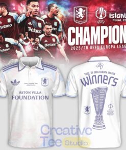 Aston Villa UEFA Europa League Champions 25-26 Polo Shirt – Claret Glory in Istanbul Aston Villa UEFA Europa League Champions 25-26 Polo Shirt – Claret Glory in Istanbul