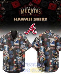 Atlanta Braves Día De Los Muertos 2026 Aloha Shirt