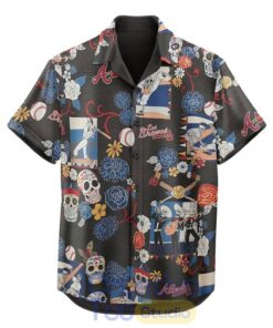 Atlanta Braves Día De Los Muertos 2026 Aloha Shirt